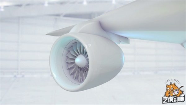 飛機(jī)發(fā)動(dòng)機(jī)三維效果圖